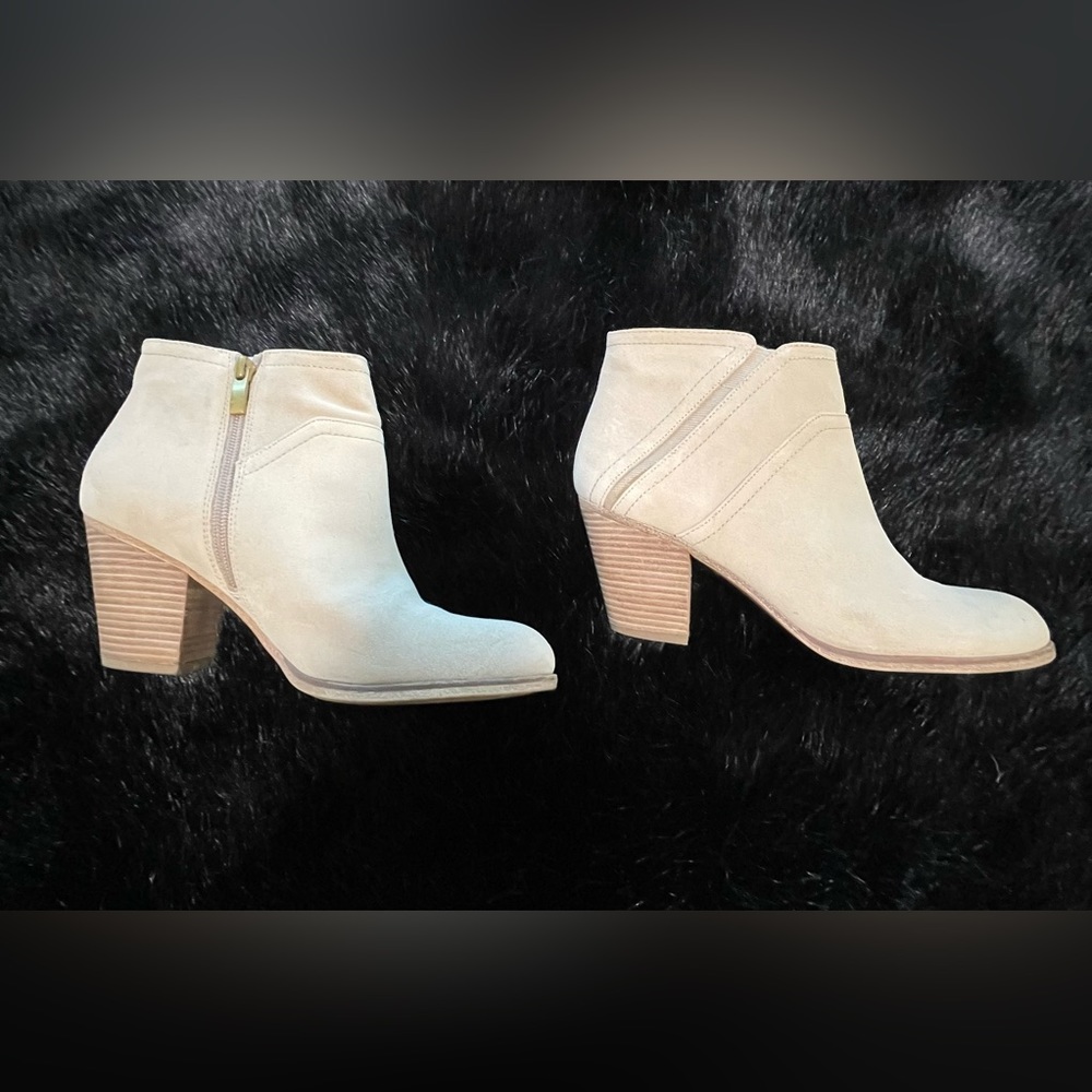 Franco Sarto Ankle Suede Booties Suede Leather